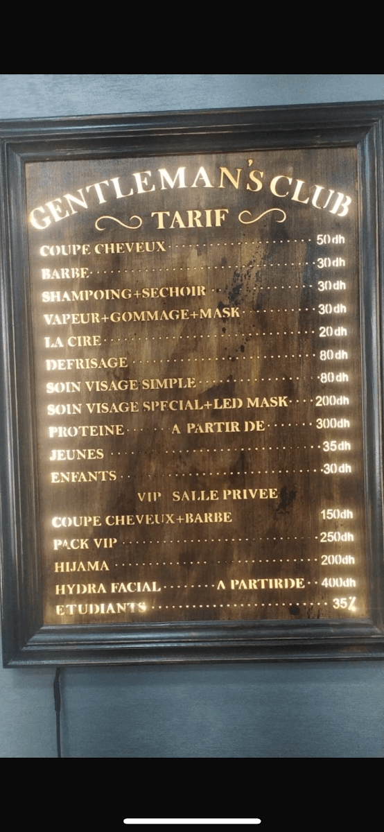 Gentleman barber salon